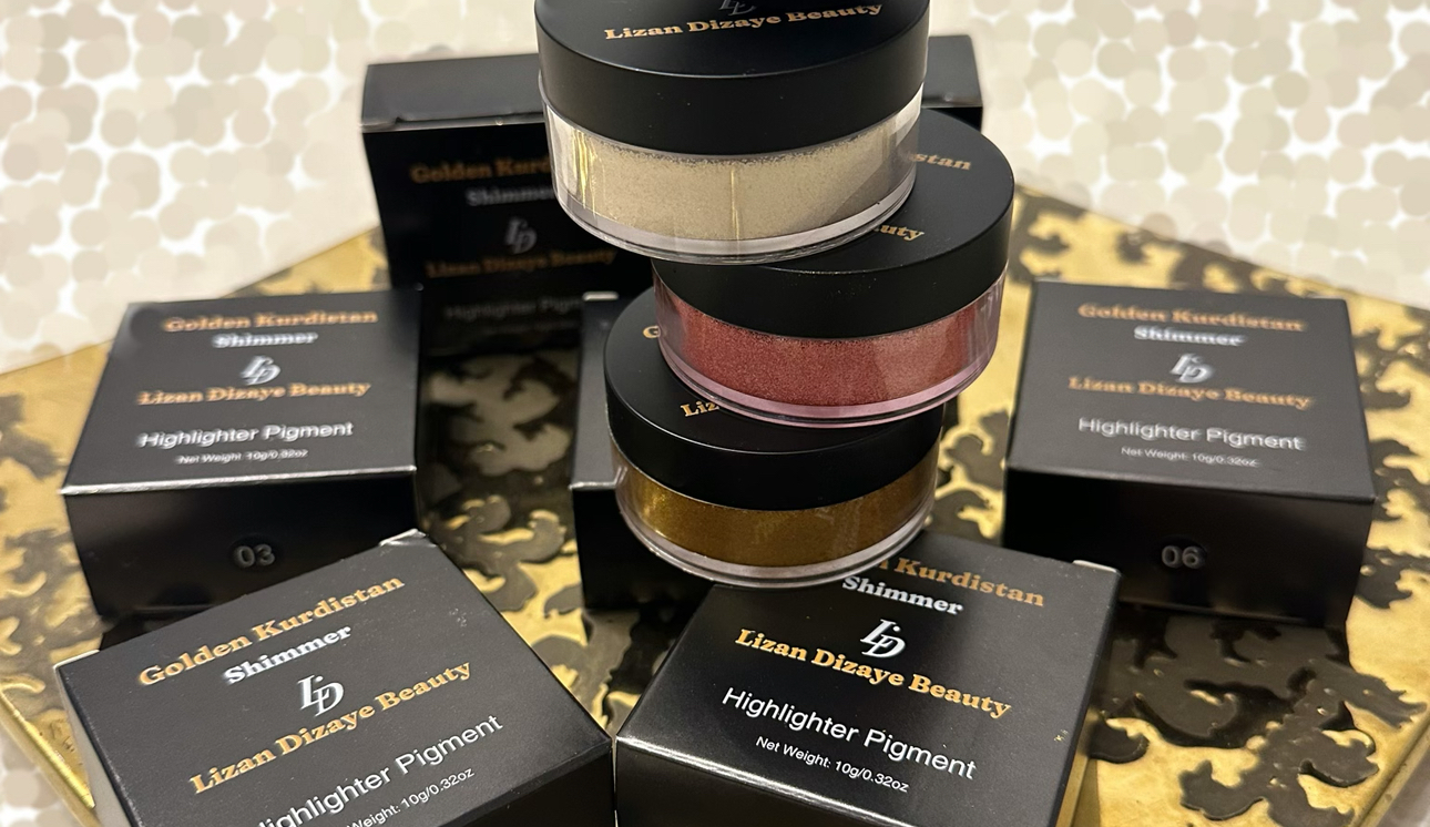 ”Lizan Dizaye Beauty Officially Launches New Collection with the Exclusive “Golden Kurdistan” Face & Body Shimmer”